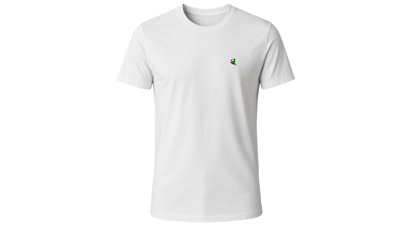 Men’s White Cotton Tee