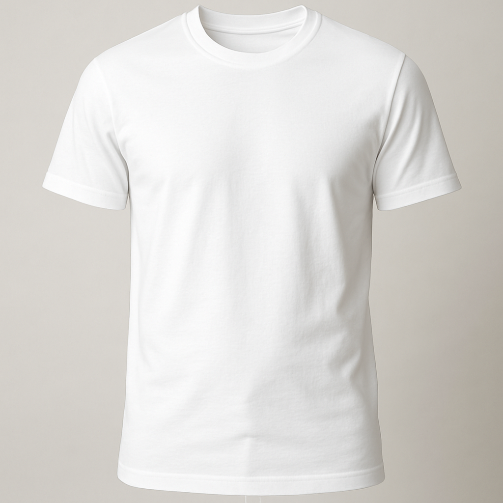 Invisible Men’s White Cotton Tee