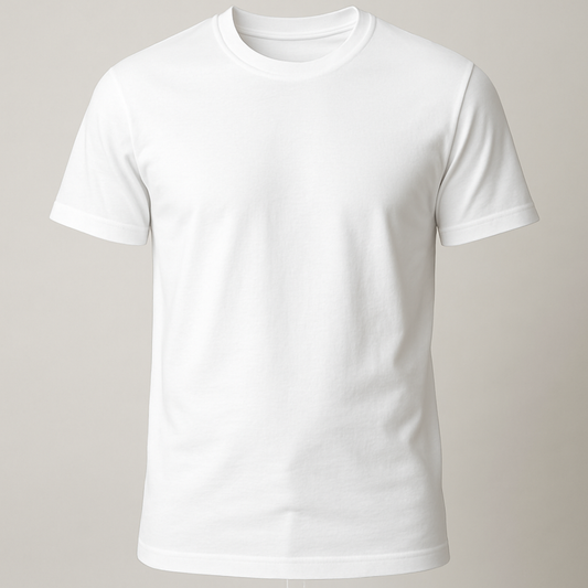 Invisible Men’s White Cotton Tee
